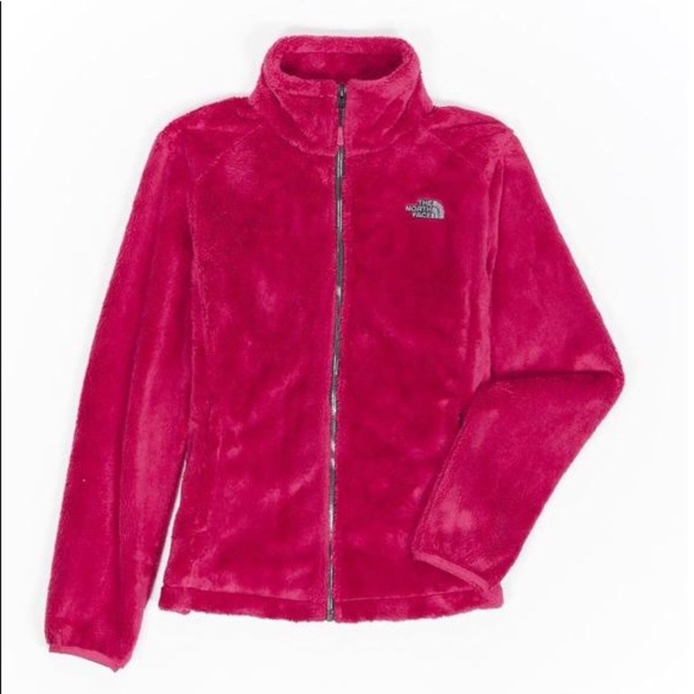 The North Face Hot Pink plush jacket